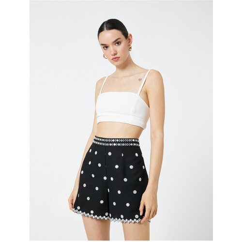 Koton Ethnic Embroidered Shorts Wide Leg Slike