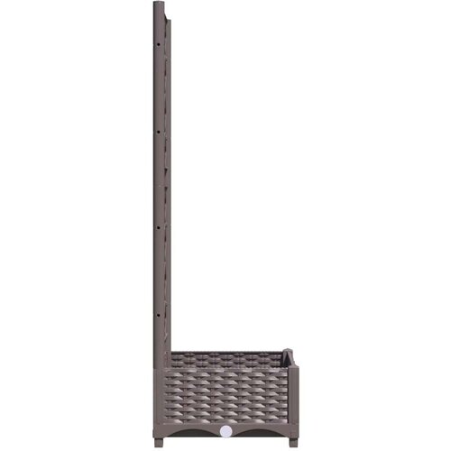  Sadilica s re&amp;scaron;etkom smeđa 40 x 40 x 121 5 cm PP Slike