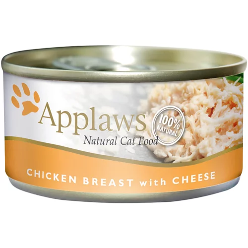 Applaws probno pakiranje: suha i mokra hrana - 2 kg Adult piletina s janjetinom + 6 x 156 g pileća prsa i sir