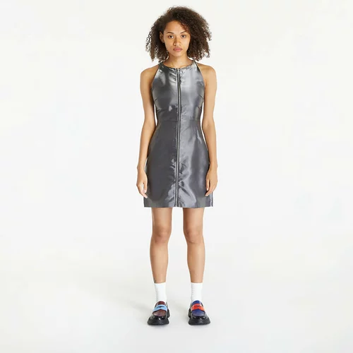Calvin Klein Jeans Liquid Metal Zip-Through Dress Liquid Metal