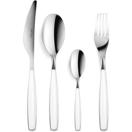 Vialli Design 24dijelni set pribora za jelo s bijelom drškom London Cijene