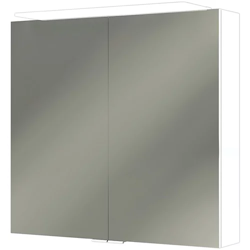 CAMARGUE omarica z ogledalom vela (72 x 68,5 cm, mdf, bela, led)