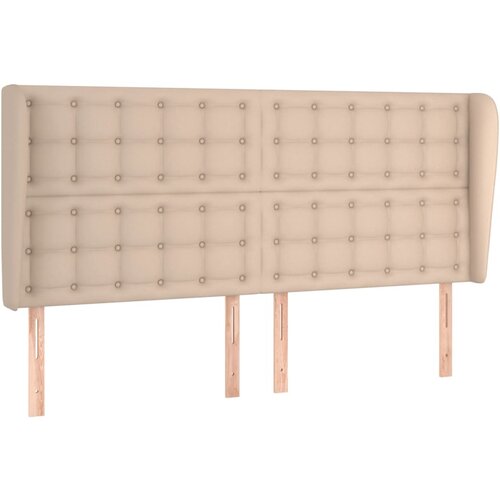 Maison Chic vzglavna omarica - nočna omarica - posteljna omarica z ušesi kapučino 183x23x118/128 cm umetno usnje, (21708152) Cene