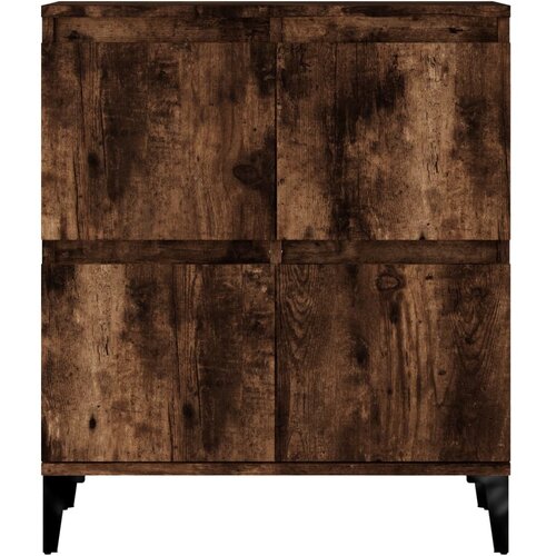  Komoda boja dimljenog hrasta 60 x 35 x 70 cm konstruirano drvo Slike