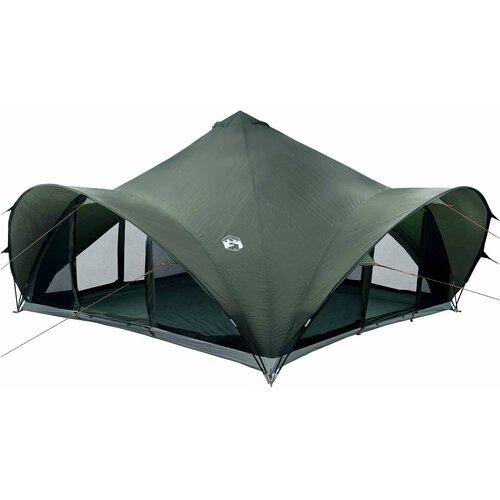 vidaXL Tipi šator s krovom Vojska zelena Za 18 osoba Poliester i čelik - Vojska zelena 500 x 500 x 350 cm Cene