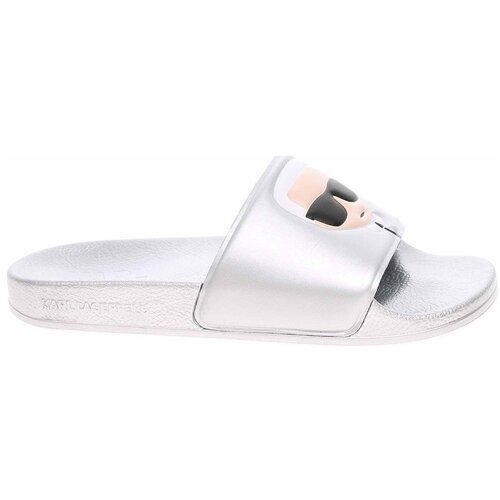 Karl Lagerfeld Natikači KL80905VSL Srebrna Slike