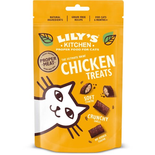 Lily&amp;#039;s Kitchen Chicken Treats polnjene blazinice s pi&amp;scaron;čancem - 60 g Slike