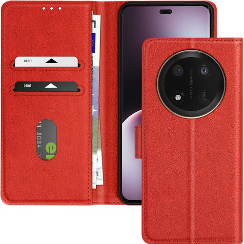 AVIZAR Ohi&scaron;je za Honor Magic 7 Lite Clapet Wallet and Video Holder, Rdeča, (5000013510) Cene