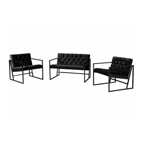 Atelier Del Sofa sofa i dve fotelje oslo black Slike