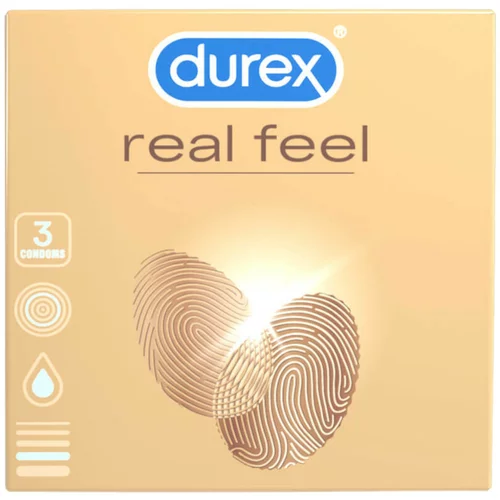 Durex Real Feel - kondomi bez lateksa (3 kom)