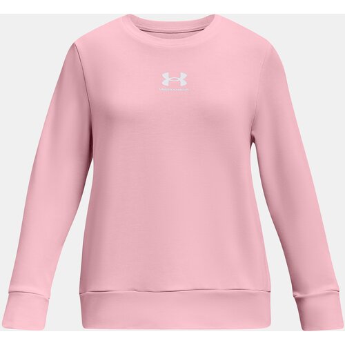 Under Armour Sweatshirt UA Rival Terry Crew -PNK - Girls Slike