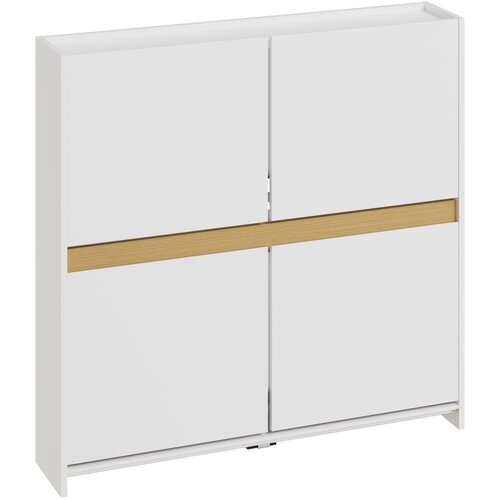 SoBuy Omarica za Čevlje Slim Shranjevanje Bela 103x19x99.5cm FSR225-E-W, (5000496235) Slike