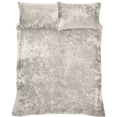 Catherine Lansfield Bež posteljina za bračni krevet/za produženi krevet od samta 230x220 cm Crushed – Cijene