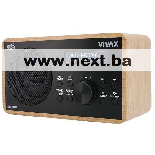 Vivax VOX RADIO DW-2 DAB OAK Digitalni DAB+ FM radio s budilicom Bluetooth zvučnik Cijene