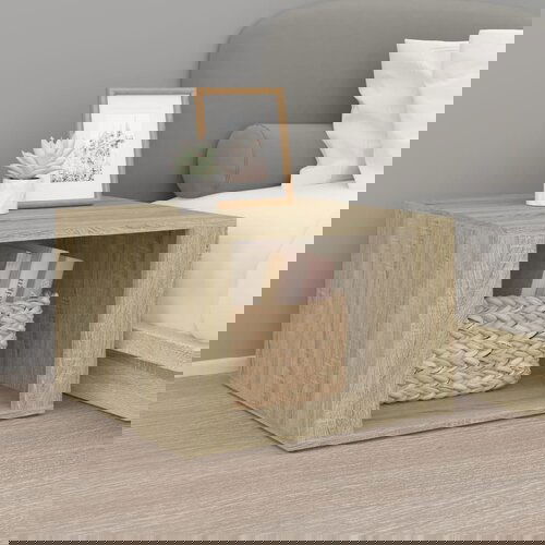 vidaXL Noćni ormarić boja hrasta sonome 57x55x36 cm konstruirano drvo Cijene