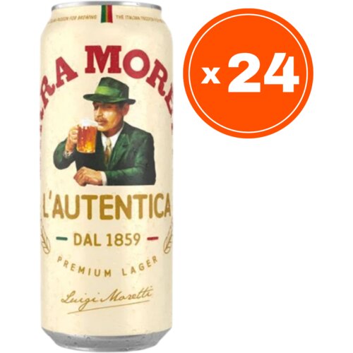 Birra Moretti Svetlo pivo, 0.5l, 24 komada Slike