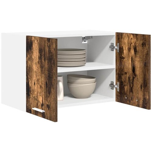  ormarić 2 pcs Dimljeni hrast i bijela 60 x 31 x 40 cm Slike