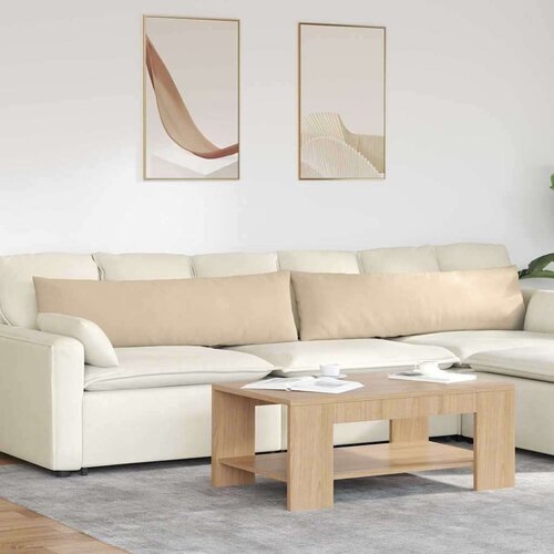 vidaXL Blazine za kavč 2 pcs krema 145 x 40 cm blago Cene