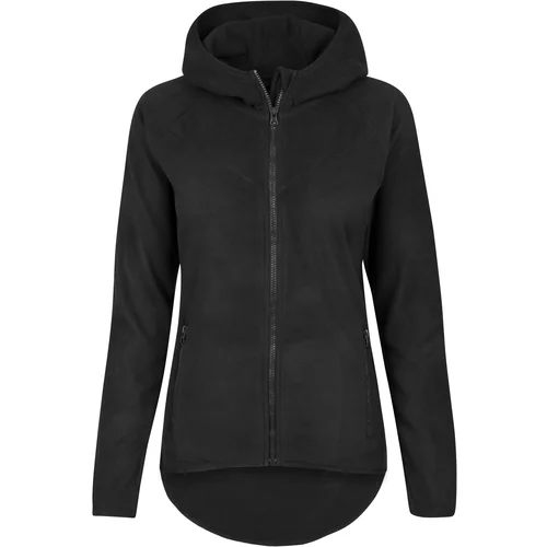 UC Ladies Women's Polar Fleece Zip-Up Hoodie in Black