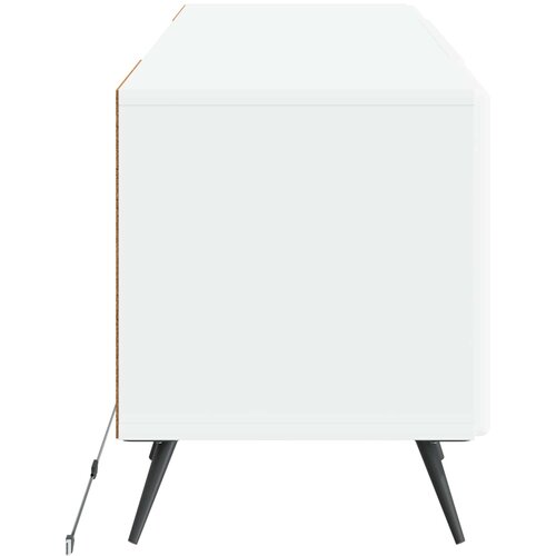  LED TV kabinet Bijela Konstruirano drvo Slike