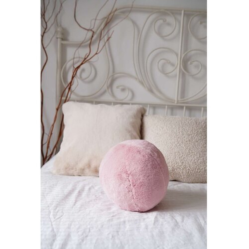 Mioli Decor Ukrasni jastuk Pelus Top, 25x25x25 cm, Svetlorozi Slike