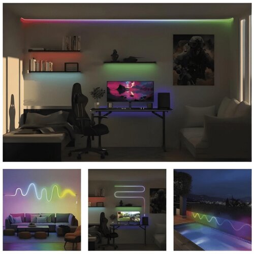 Emos zpw313i Gosmart led fleksibilna traka neon bela 3m 24w rgb ic dimabilna wi-fi ( 3589 ) Cene