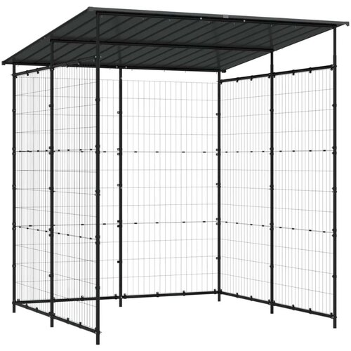 VidaXL spremi&amp;scaron;te za bicikle 190 x 190 x 222 cm čelično crno Slike