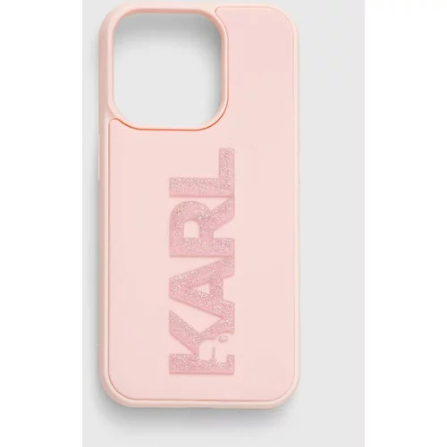 Karl Lagerfeld Etui za telefon iPhone 15 Pro 6.1" roza barva