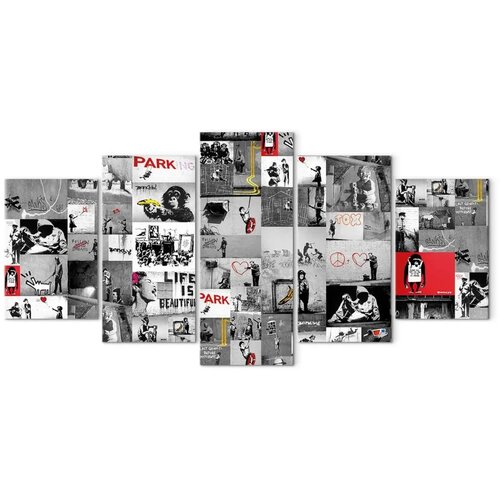  Slika - Street Art: Banksy IV 100x50 Premium Print Slike