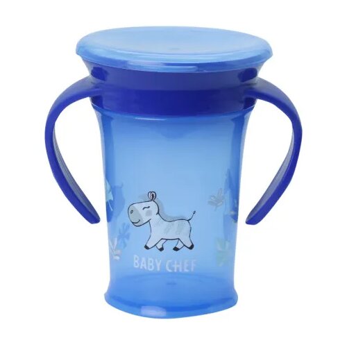 BABY CHEF no-spill ča&scaron;a 360&deg; 210ml, 9m+, plava Cijene