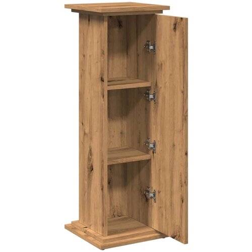 vidaXL Stalak za izložbu s spremištem boja hrasta 31x30x90 cm drveni Cene