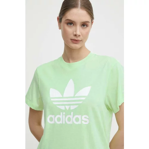 Adidas Kratka majica ženska, zelena barva, IN8436