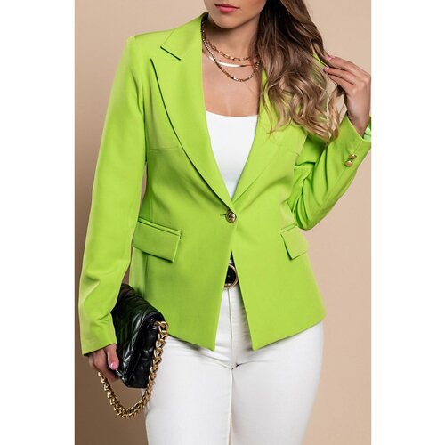 Fenzy Blazer S Klasičnim Ovratnikom, Zelen Cene