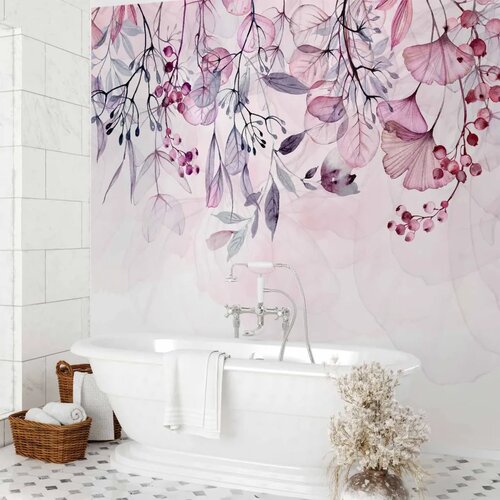  Foto tapeta - Foggy Nature - Pink 100x70 Slike