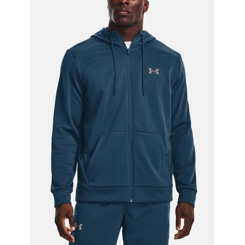 Under Armour Sweatshirt UA Armour Fleece FZ Hoodie-BLU - Mens Slike