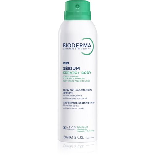 Bioderma S&amp;eacute;bium Kerato+ Body sprej za tijelo protiv akni, crvenila i ožiljaka od akni 150 ml Slike