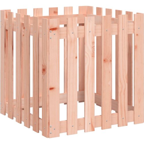 Maison Chic Vrtno korito - Greda - Cvetlični Lonec z ograjico 60x60x60 cm trden les douglas, (21790153) Cene