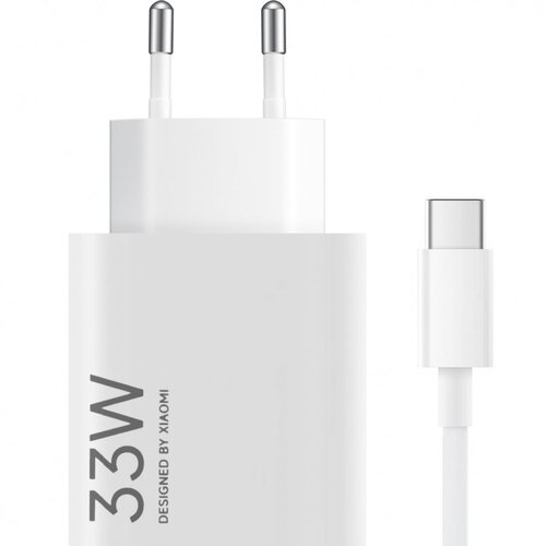  Stenski polnilec Xiaomi 33W 3A 1 x USB-A z USB-C kablom bel BHR9956EU Slike