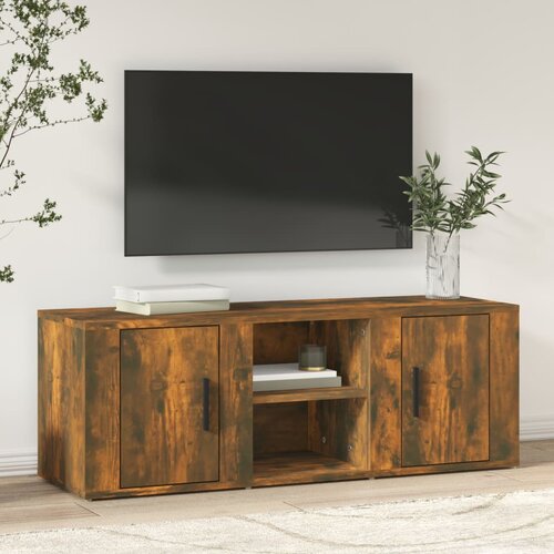 vidaXL TV omarica dimljen hrast 100x31,5x35 cm inženirski les Cene