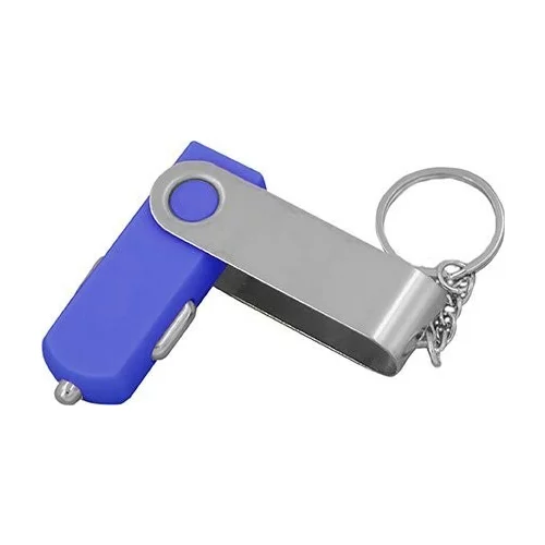 Punjač USB Twister za auto 12V , Plava