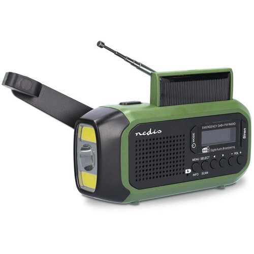 Nedis Prenosna radijska postaja nujne primere, polnilna DAB+ FM, (5000299487) Cene