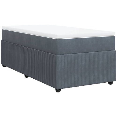  Box spring krevet s madracem tamnosivi 90x190 cm bar&amp;scaron;unasti Slike