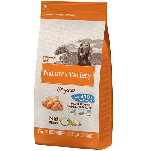 Nature's Variety Original No Grain Medium/Adult losos - Varčno pakiranje: 2 x 2 kg Cene