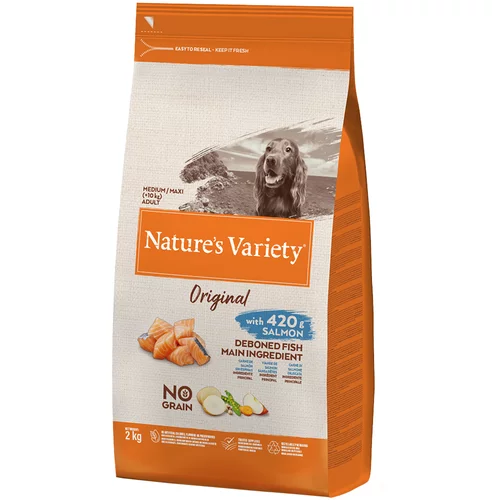 Nature's Variety Original No Grain Medium/Adult losos - Varčno pakiranje: 2 x 2 kg