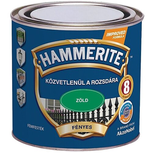 HAMMERITE Pisani lak (Zelena, Sijaj, 0,25 l, Na osnovi topil) Slike