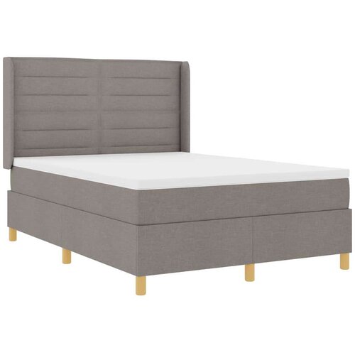 Box spring krevet Sivo-smeđa 140 x 200 cm tkanina Slike