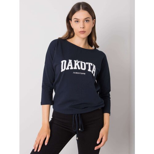 RUE PARIS Blouse-RV-BZ-6673.61-navy blue Cene