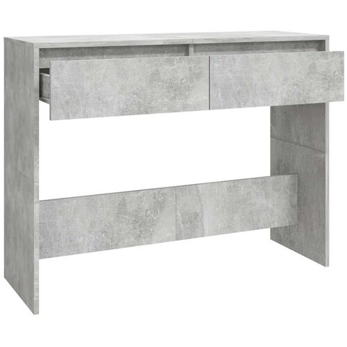  Konzolni stol boja betona 100 x 35 x 76,5 cm konstruirano drvo Slike