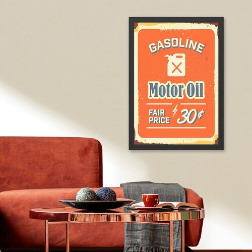Wallity uramljena slika Motor Oil 2, 55x75 cm Cene