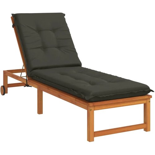  Jastučić za ležaljku GEMERT 100% poliester Antracit - Antracit 190 x 50 x 9 cm Melange Slike